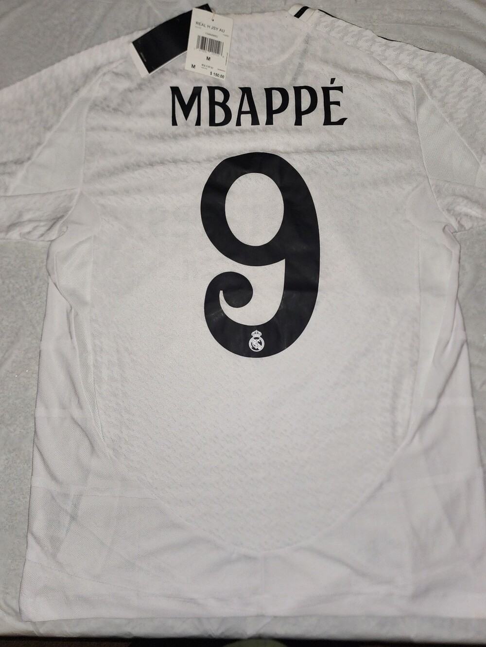adidas Real Madrid 2024/25 Home Authentic Jersey – Kylian Mbappé #9 Official